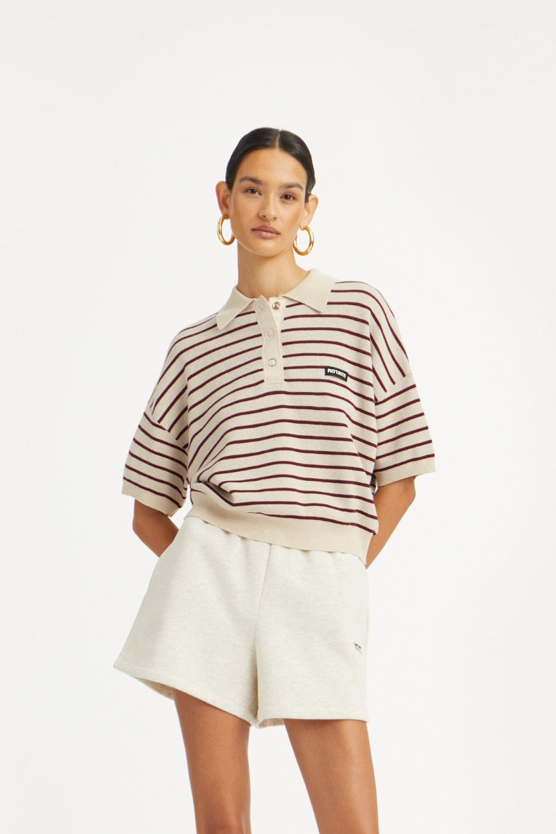 Polo Slinky Knit Oatmeal Comb.