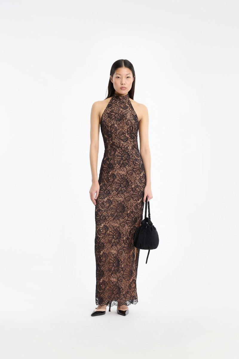 Rotate Lace Halterneck Dress